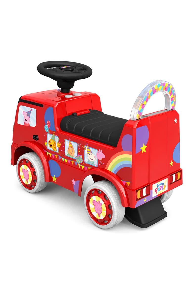 Kids' Peppa Pig Party Bus Ride-On, Alternate, color, RED