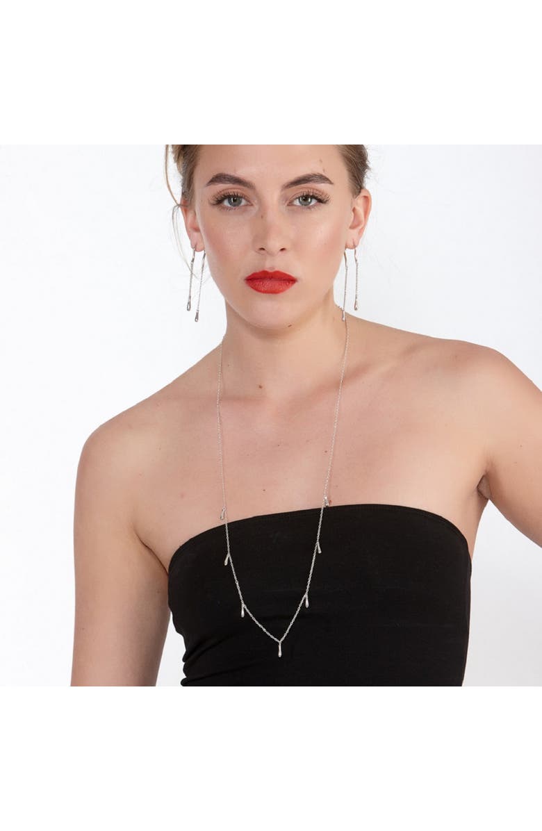 Lucy Quartermaine 7 Drip necklace 28" or 32", Alternate, color, Sterling Silver