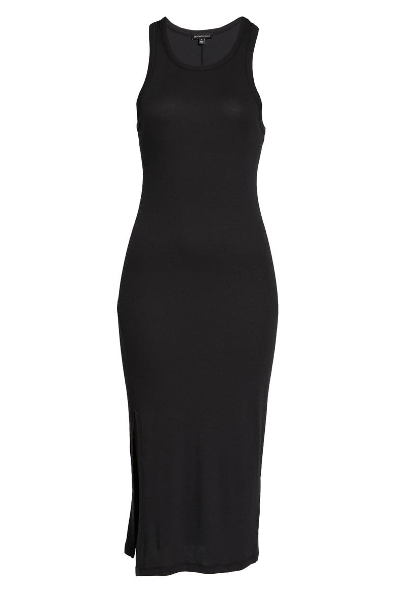 Ease Into It Midi Tank Dress, Alternate, color, BLACK