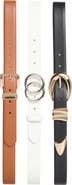 Nine West 3-for-1 Assorted Belt Set