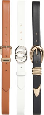 Nine West 3-for-1 Assorted Belt Set