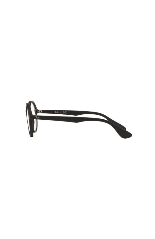 Ray Ban Ray-ban 49mm Round Optical Glasses In Black