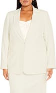 City Chic Clea One-Button Blazer