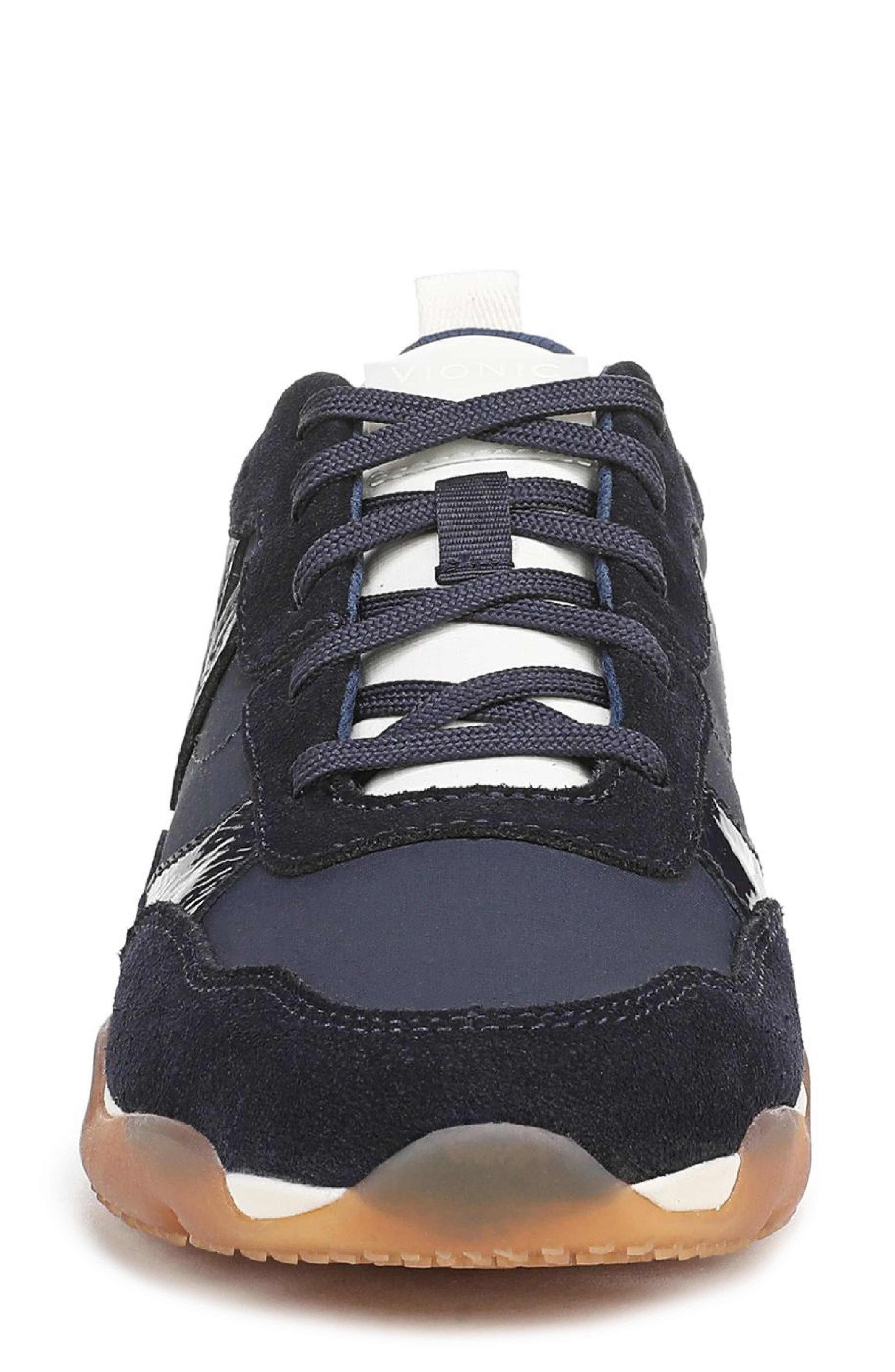 Walk Slim Glide Sneaker, Alternate, color, NAVY BLAZER SUEDE