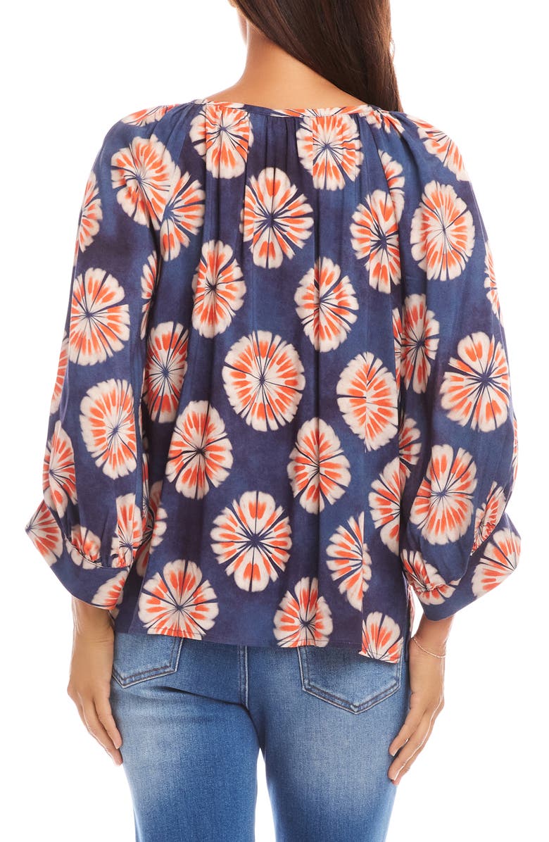 Karen Kane Print Blouson Top, Alternate, color, 