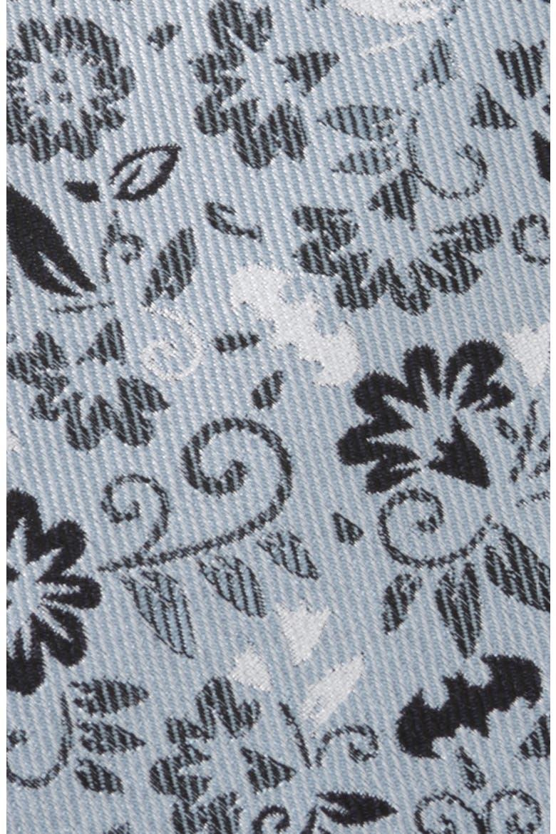 Batman Floral Silk Tie, Alternate, color, BLUE