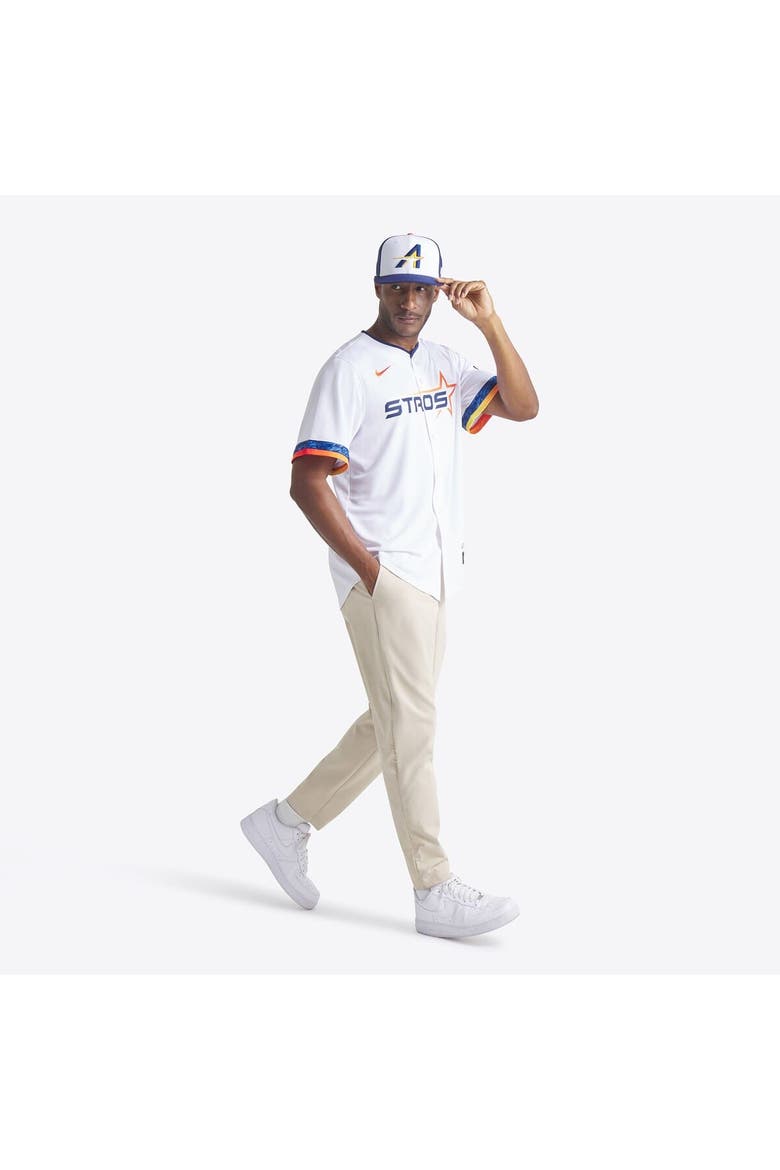 Men's New Era  White/Navy Houston Astros 2025 City Connect 59FIFTY Fitted Hat, Alternate, color, White