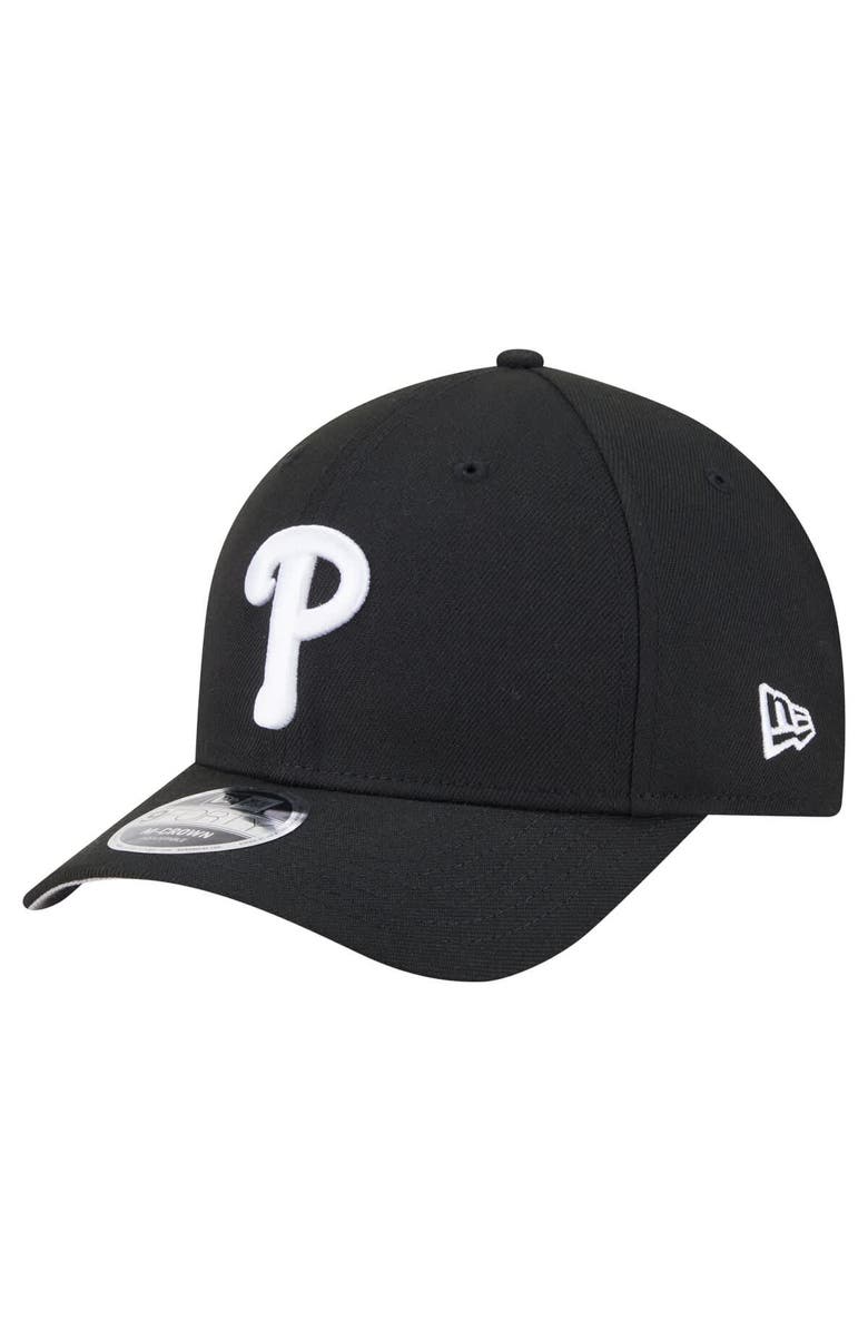 New Era Men's New Era  Black Philadelphia Phillies Player Replica 9FORTY Adjustable Hat, Main, color, Black