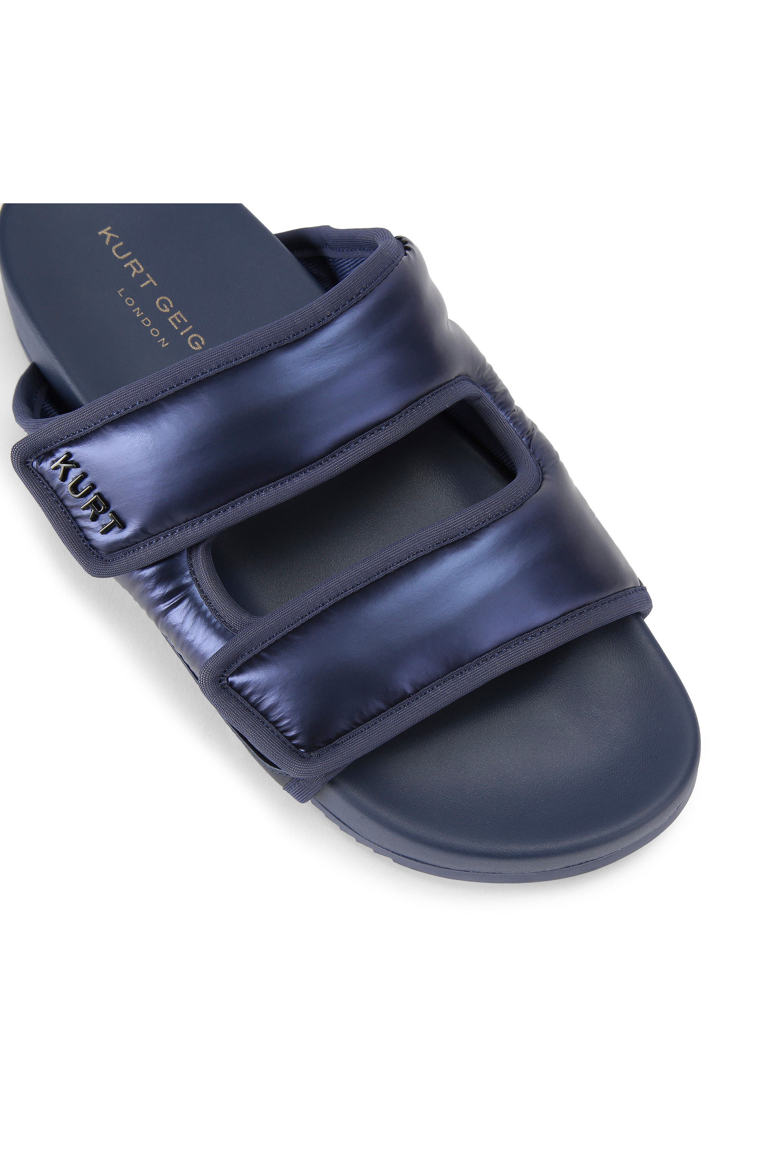 Puff Slide Sandal, Alternate, color, NAVY