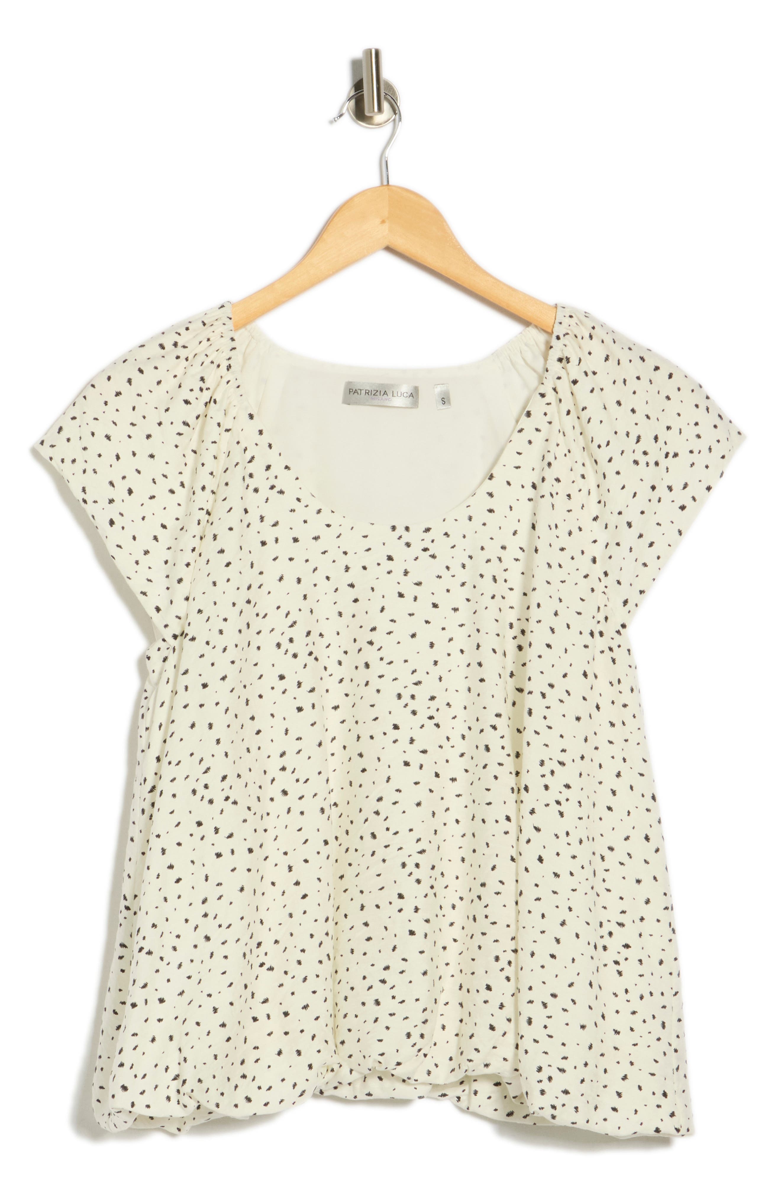 PATRIZIA LUCA Printed Bubble Top