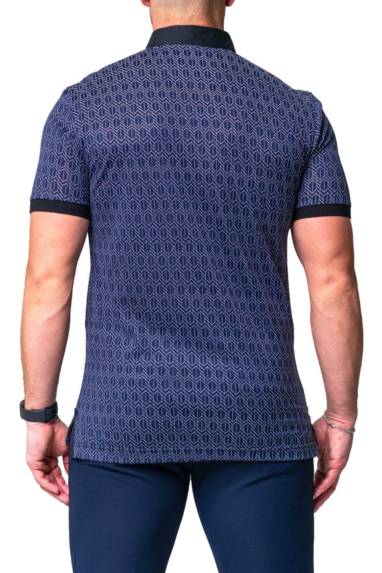 Mozartvix Blue Jersey Polo, Alternate, color, BLUE