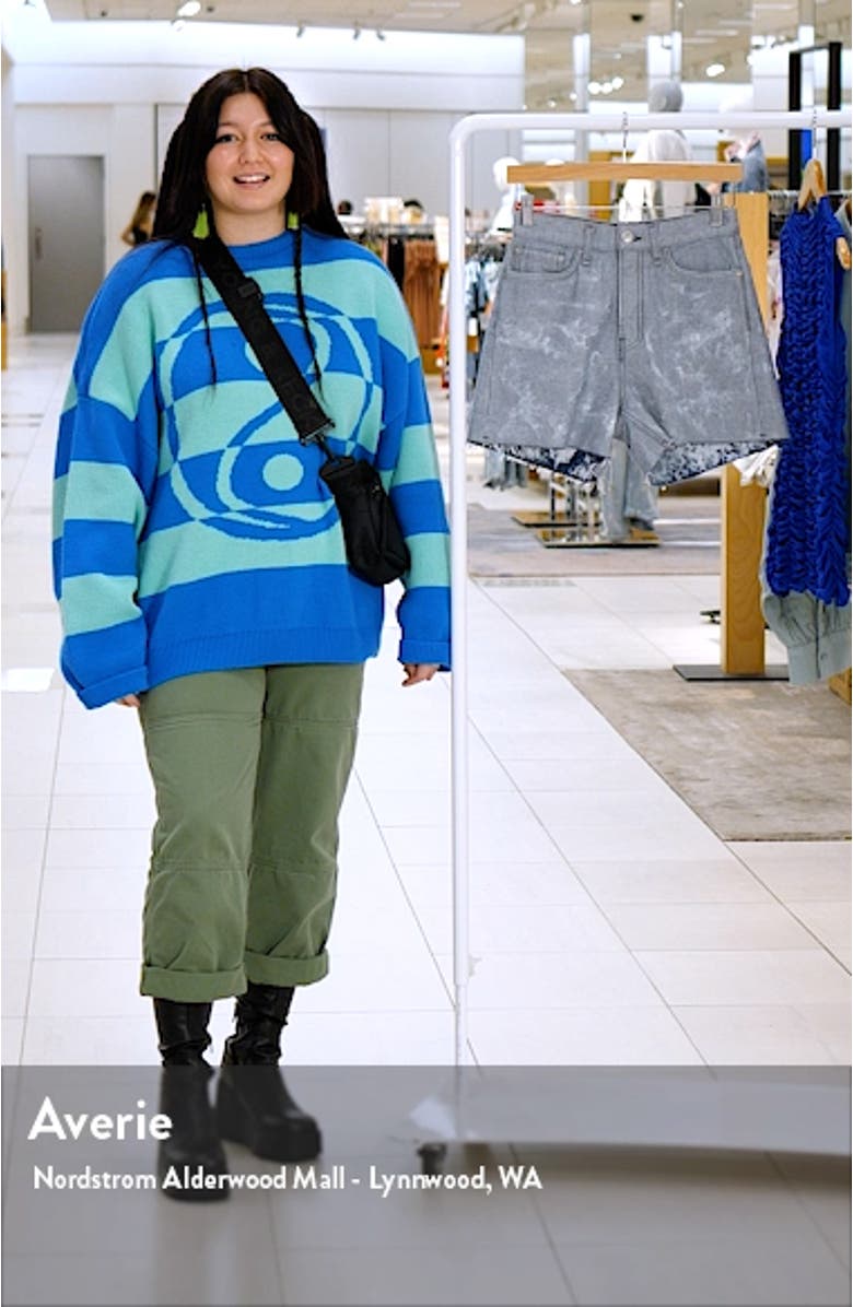 Maya High Waist Tie Dye Shorts, sales video thumbnail