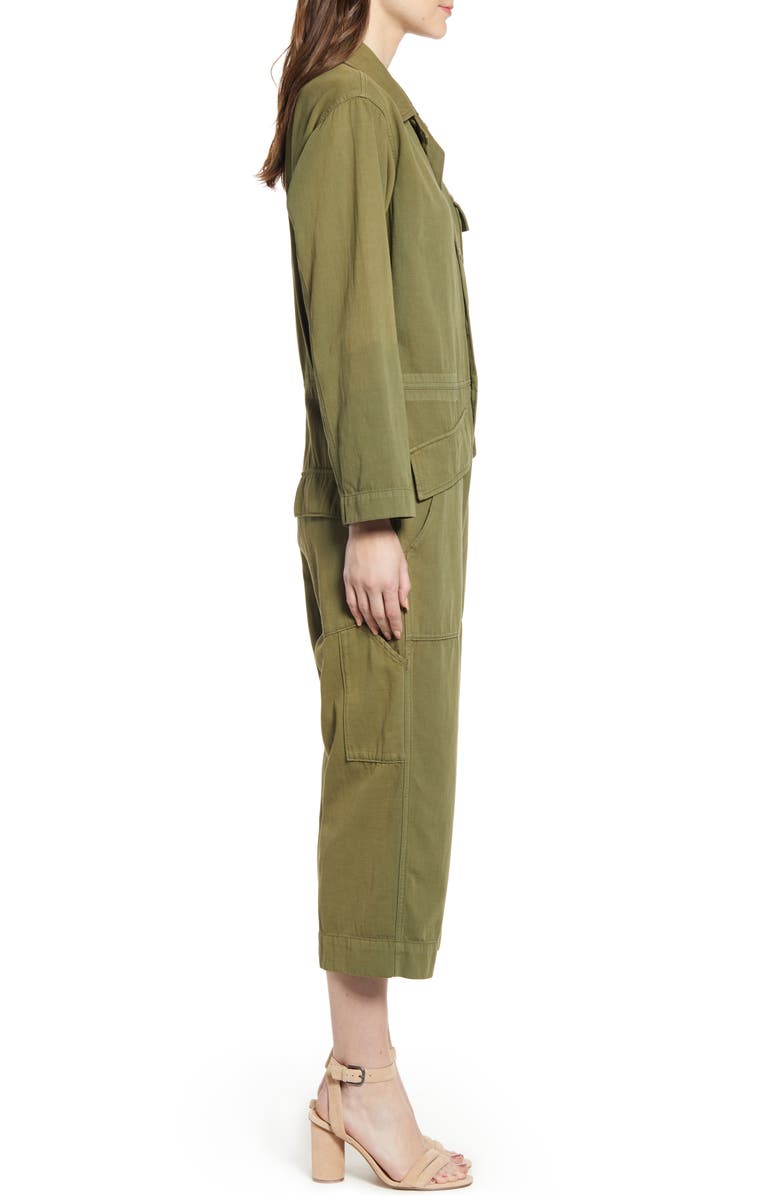 Current/Elliott The Richland Cotton & Linen Jumpsuit, Alternate, color, 
