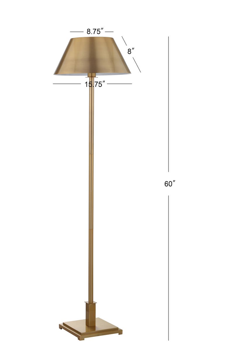 Roxy 60" Metal LED Floor Lamp, Alternate, color, Brass Gold