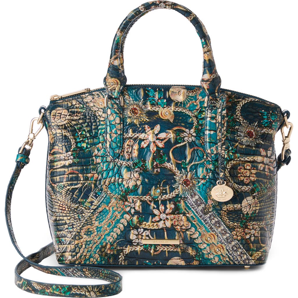 Brahmin Duxbury Croc Embossed Leather Satchel In Pattern