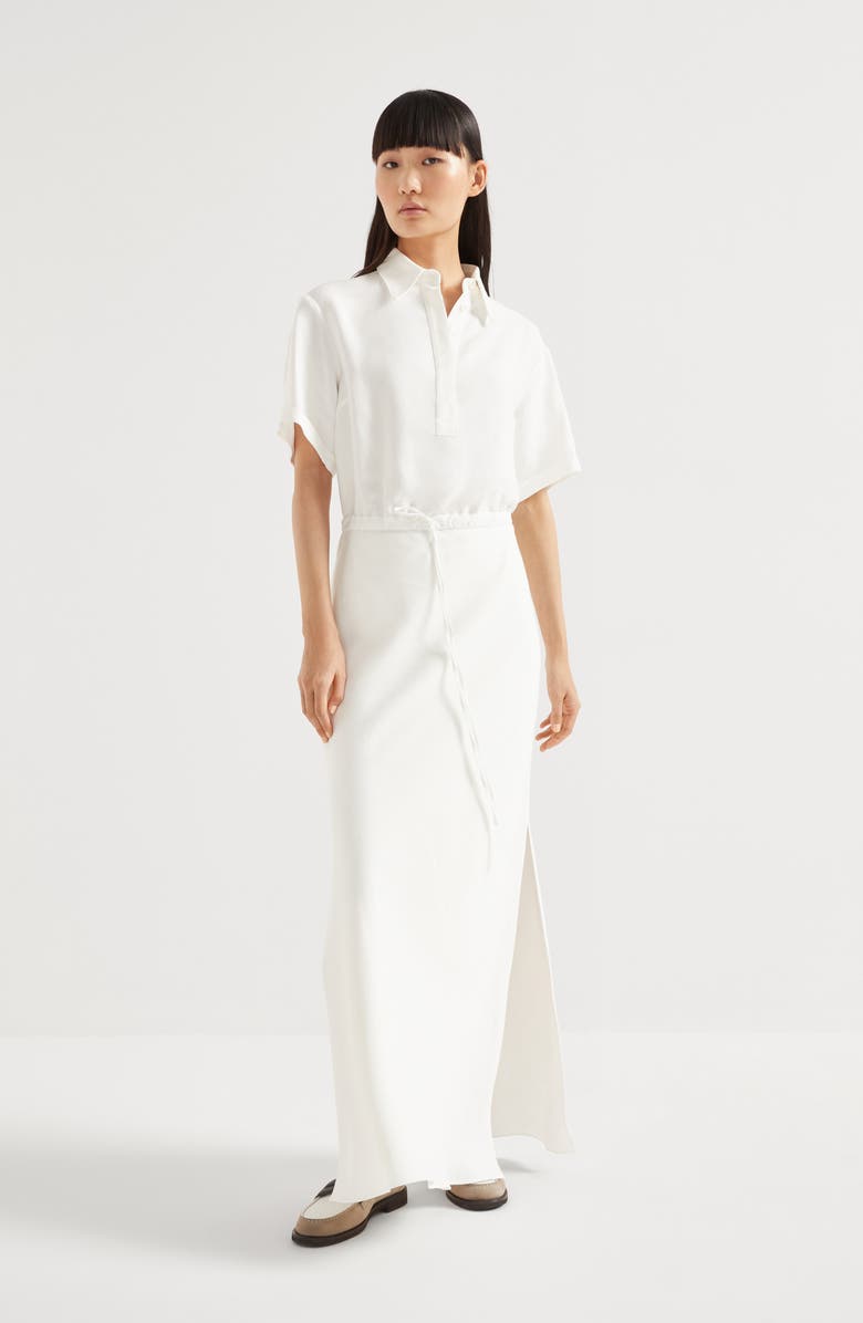 Brunello Cucinelli Twill dress with monili, Alternate, color, 