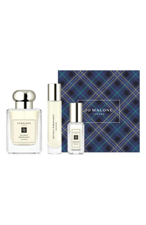 Sea Salt & Bergamot Fragrance Layering Cologne Trio Set $193 Value