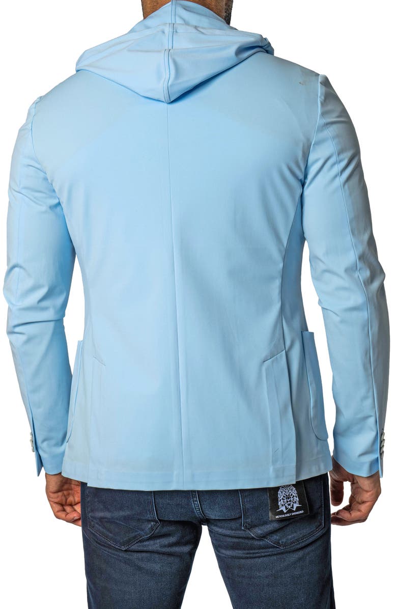 Maceoo Nigelle Stretch Jacket & Removable Hooded Bib, Alternate, color, Blue