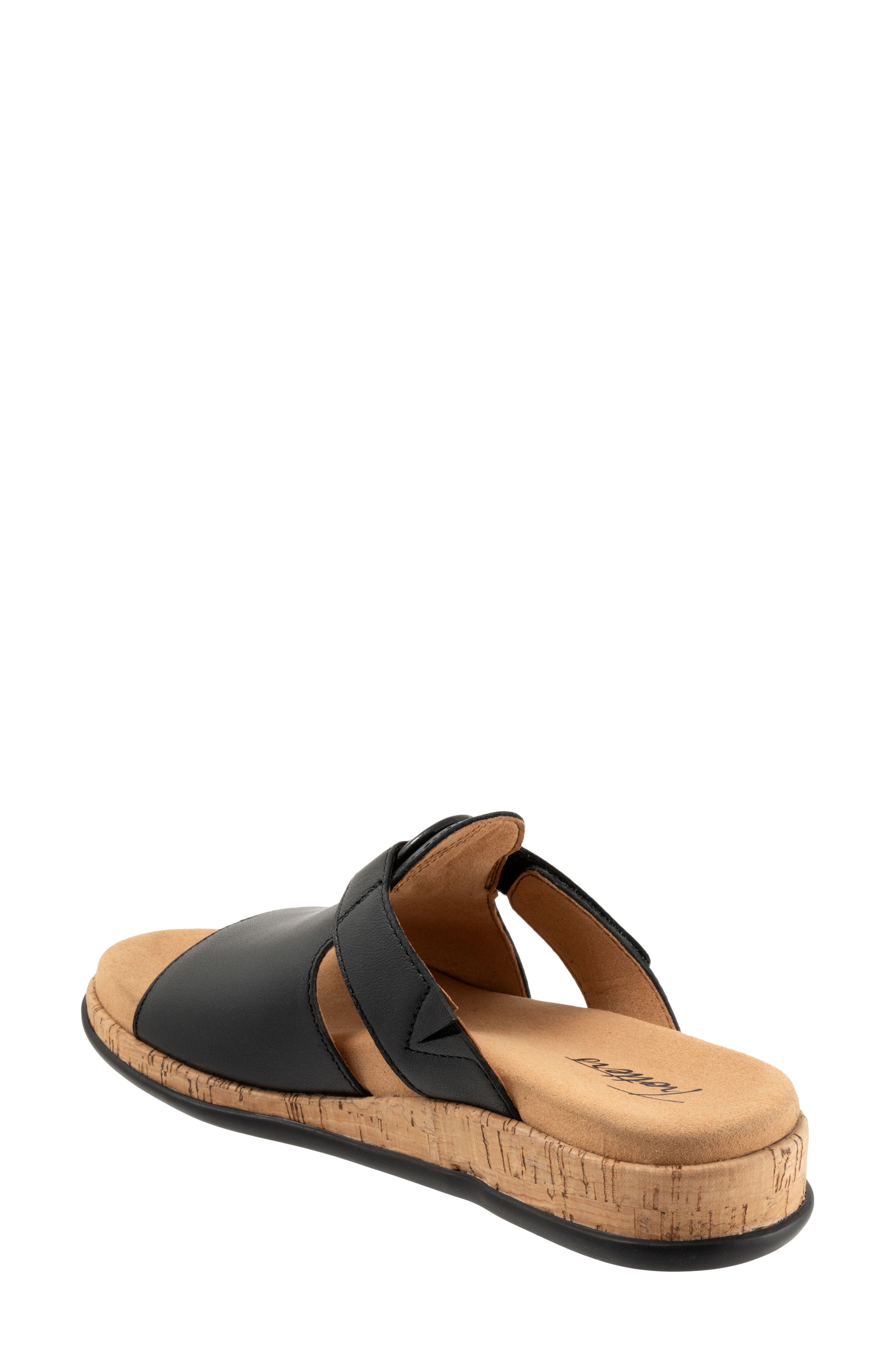 Ginnie Platform Wedge Slide Sandal, Alternate, color, BLACK