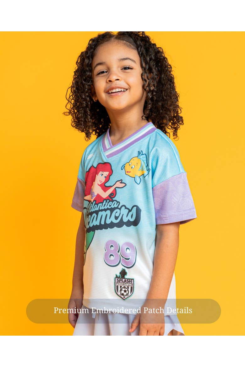 Princess Athletic Short Sleeve T-Shirt, Alternate, color, Ariel Flounder Blue