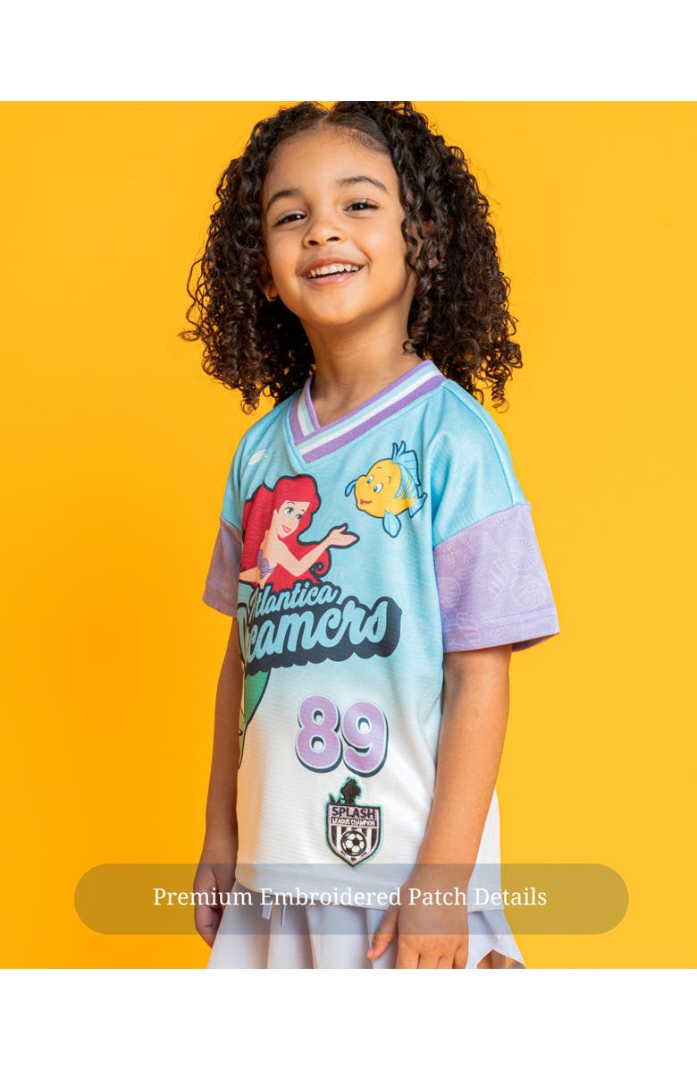 Disney Princess Athletic Short Sleeve T-Shirt, Alternate, color, Ariel Flounder Blue