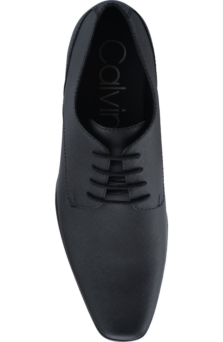 Calvin Klein Brodie Patent Plain Toe Derby, Alternate, color, Black 002