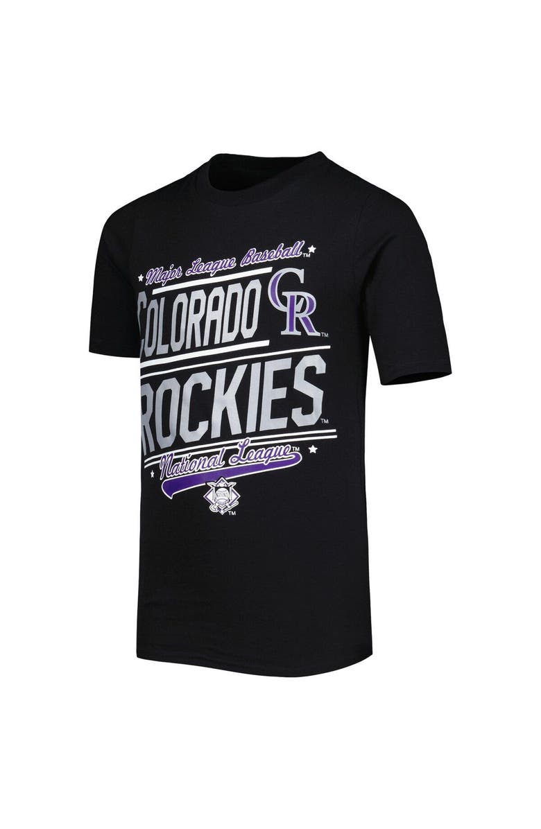 STITCHES Youth Stitches Black/White Colorado Rockies Combo T-Shirt Set, Alternate, color, 