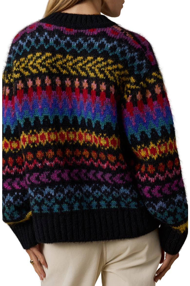 Apres Bay Crewneck Alpaca Blend Sweater, Alternate, color, HARBOR LIGHTS FAIRISLE