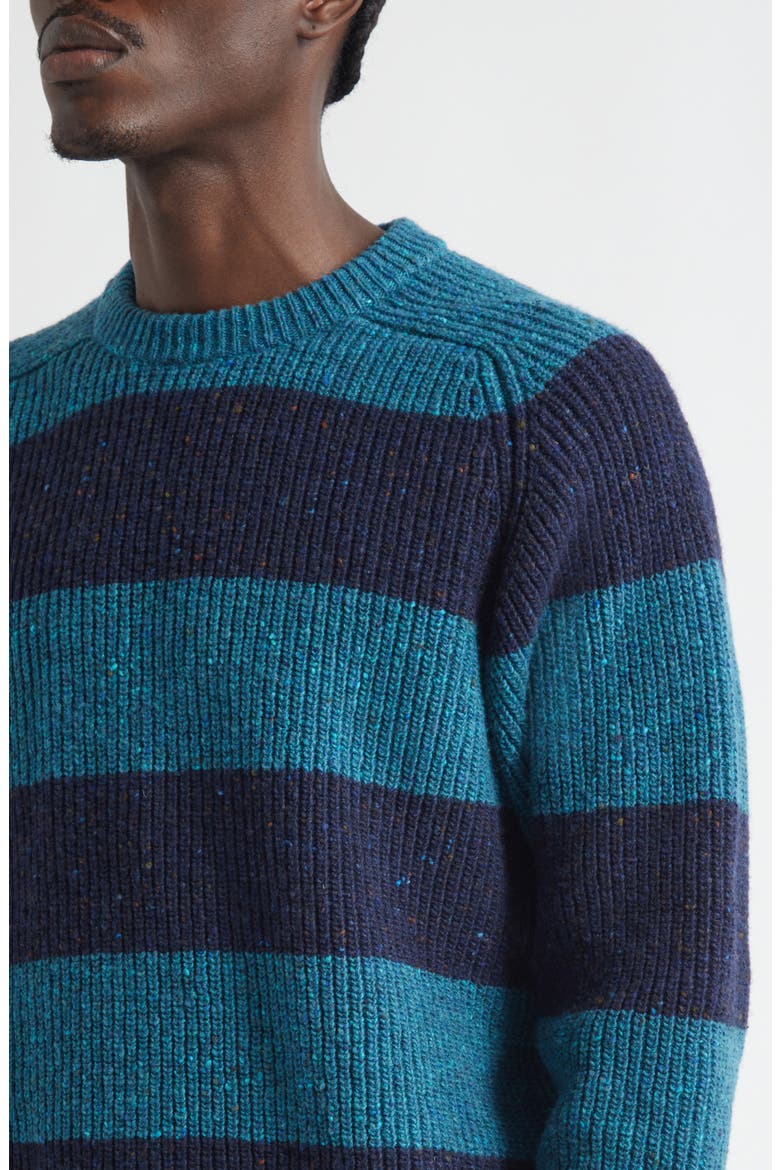 Stripe Donegal Wool Sweater, Alternate, color, BELTRA / SHERIDAN