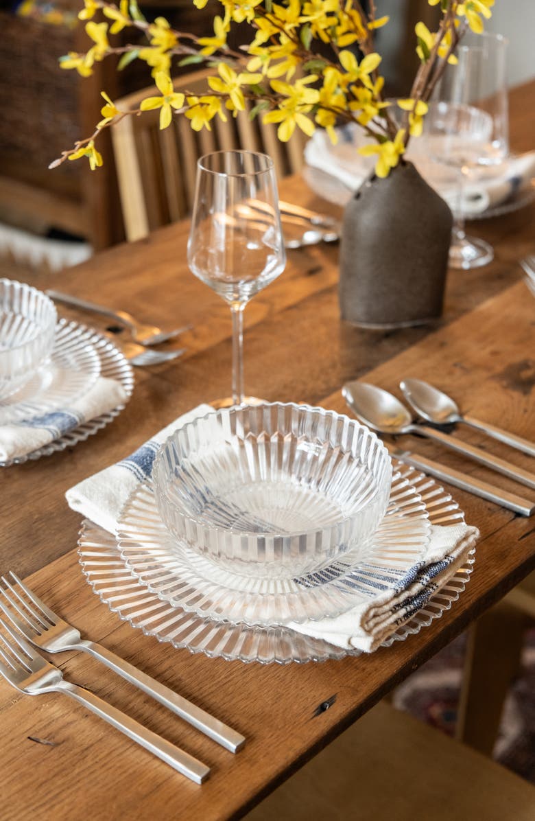 Fortessa Arezzo Brushed 5-Piece Place Setting, Alternate, color, Silver