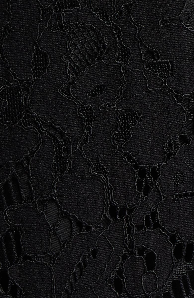 Anne Klein Sleeveless Tiered Ruffle Lace Midi Dress, Alternate, color, Anne Black