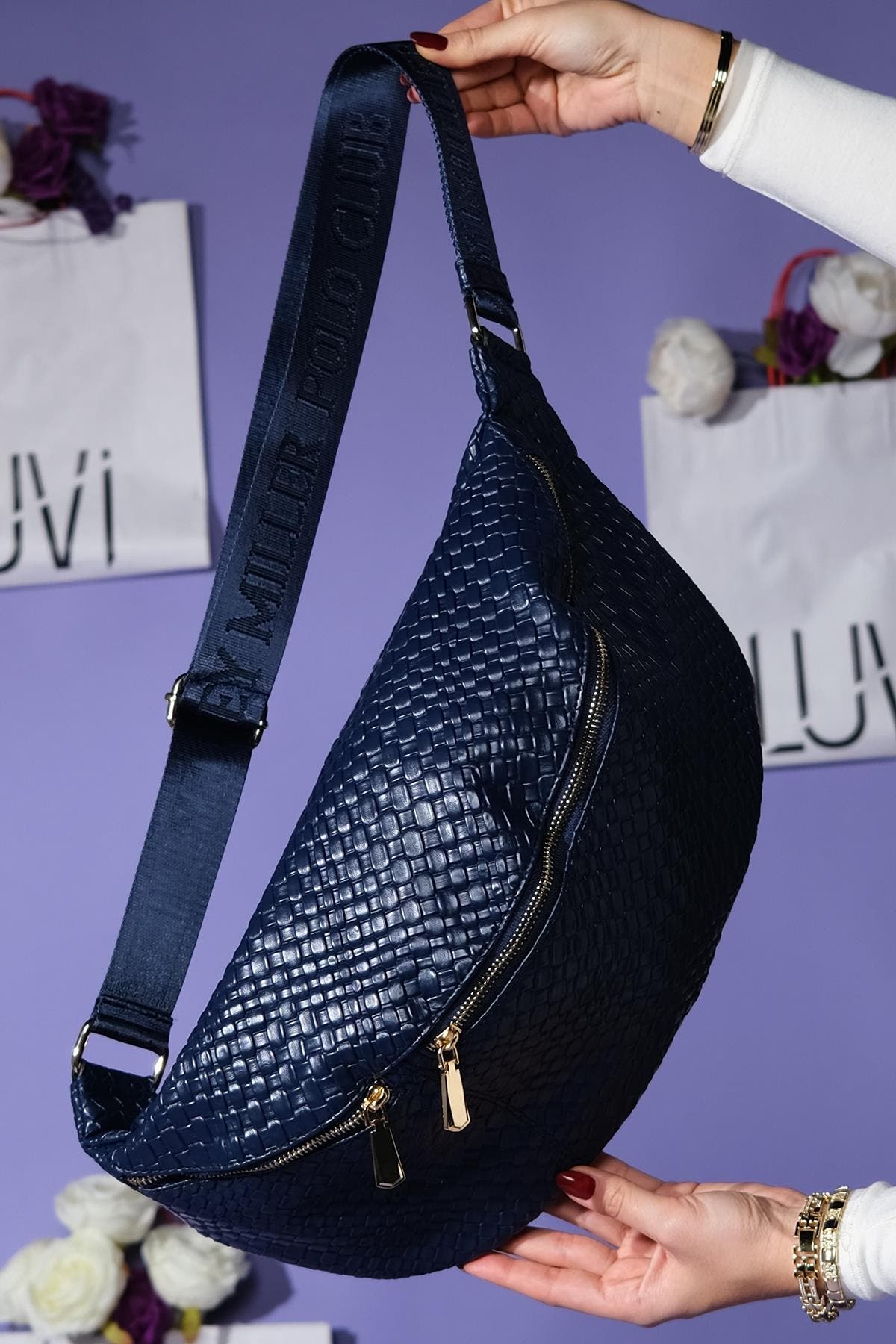 Venta Waist Bag, Alternate, color, Navy