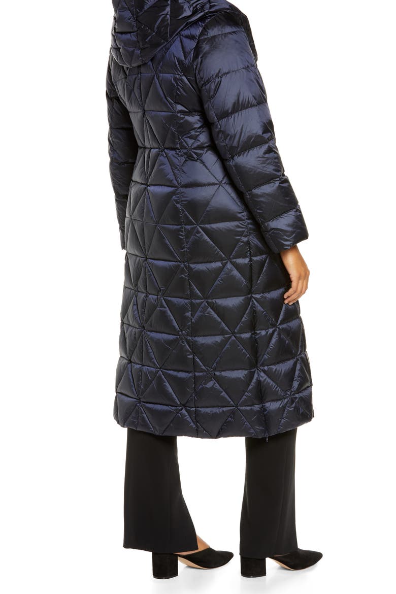 Paniere Water Repellent Quilted Down Coat, Alternate, color, DARK NAVY