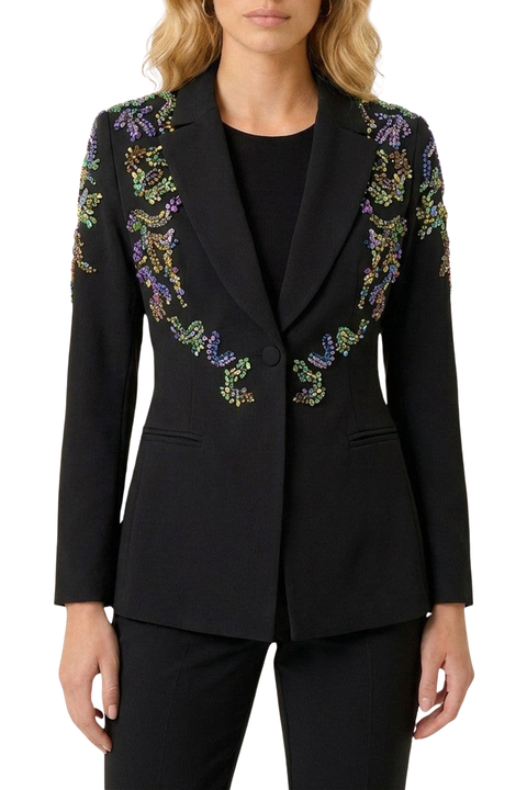 Embellished Beaded Blazer