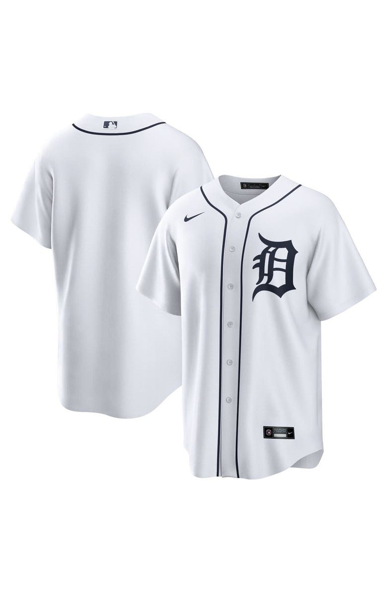Nike Men's Nike White Detroit Tigers Home Replica Team Jersey, Alternate, color, White