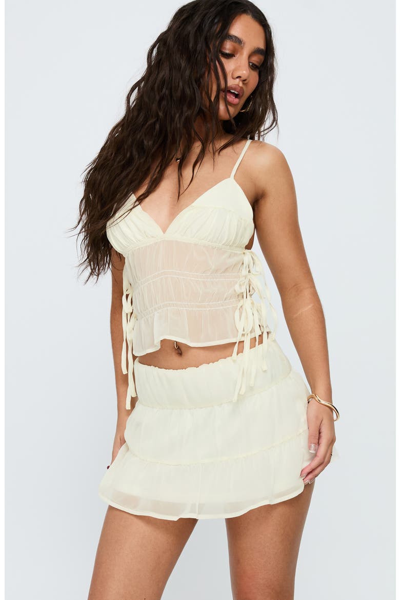 Just My Nature Halter Top & Miniskirt Set, Alternate, color, CREAM