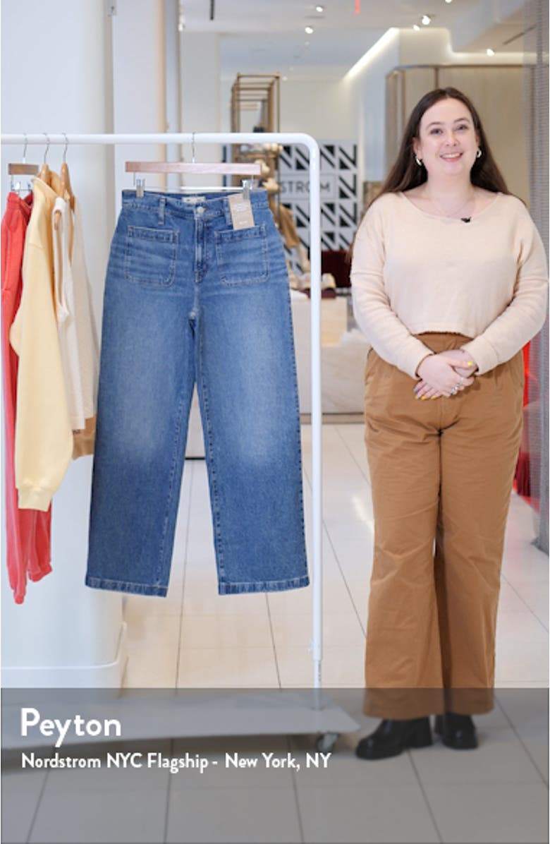 The Perfect Vintage Patch Pocket Wide Leg Jeans, sales video thumbnail