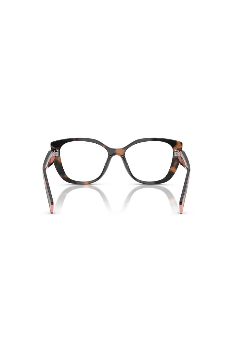 Prada 53mm Cat Eye optical glasses, Alternate, color, Tortoise