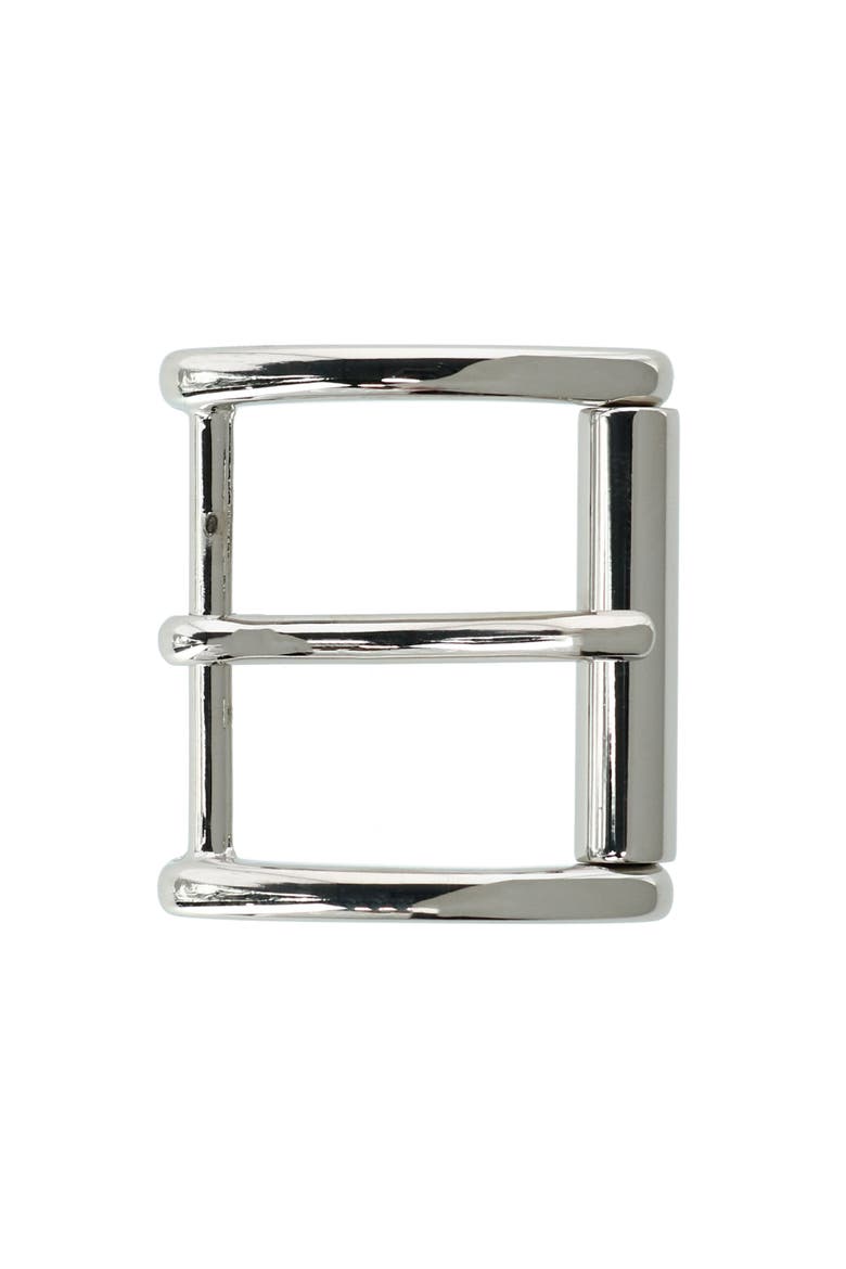 35mm Solid Brass Roller Harness Belt Buckle, Alternate, color, Silver