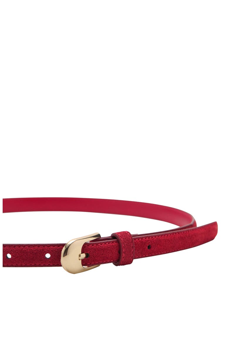 Leather Belt, Alternate, color, RED
