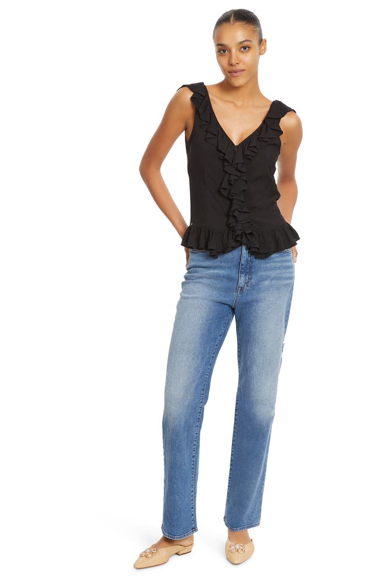 Sam Edelman Adelia Ruffle Sleeveless Top, Alternate, color, 