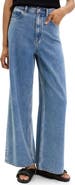 Theory Relaxed Fit High Waist Wide Leg Jeans