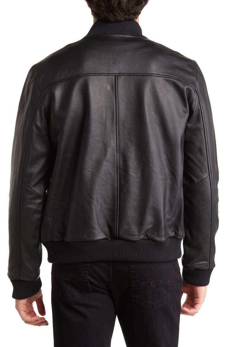 Slate & Stone Leather Bomber Jacket, Alternate, color, 