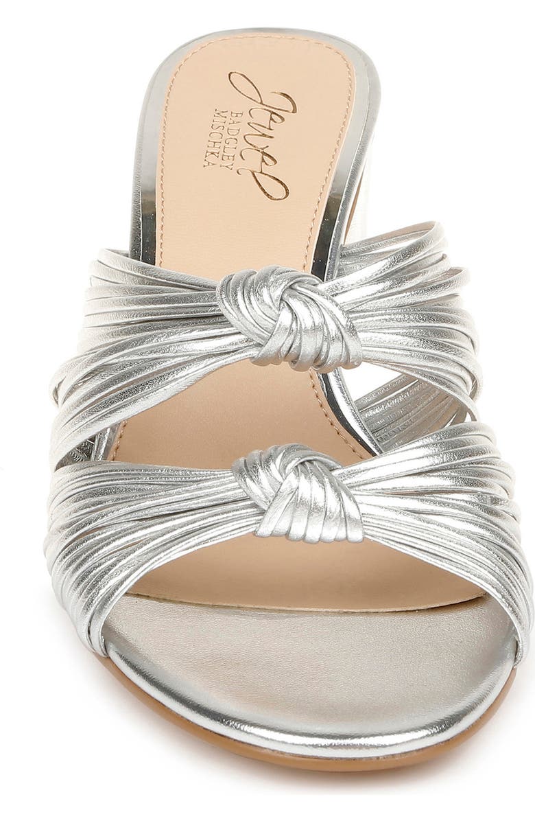 Jewel Badgley Mischka Cheryl Knotted Slide Sandal, Alternate, color,