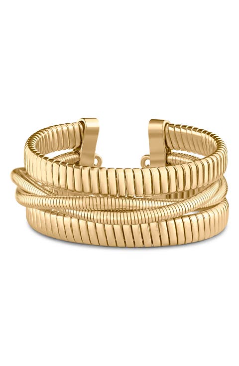 Flexible Layered Cuff Bracelet