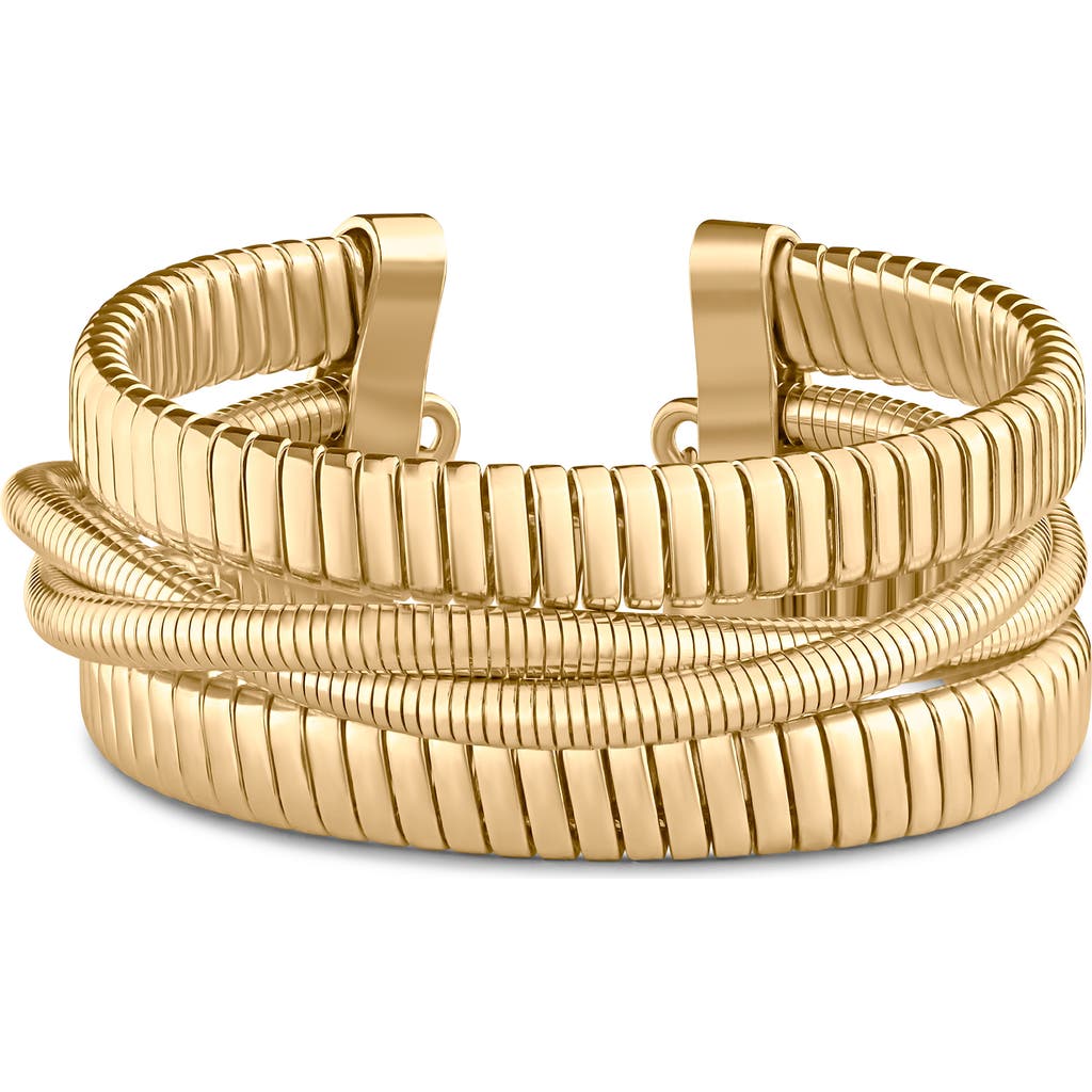 Jardin Flexible Layered Cuff Bracelet In Gold