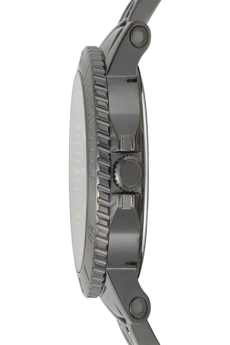 VERSUS by Versace Steenberg Multifunction Bracelet Watch, 45mm, Alternate, color, GUNMETAL