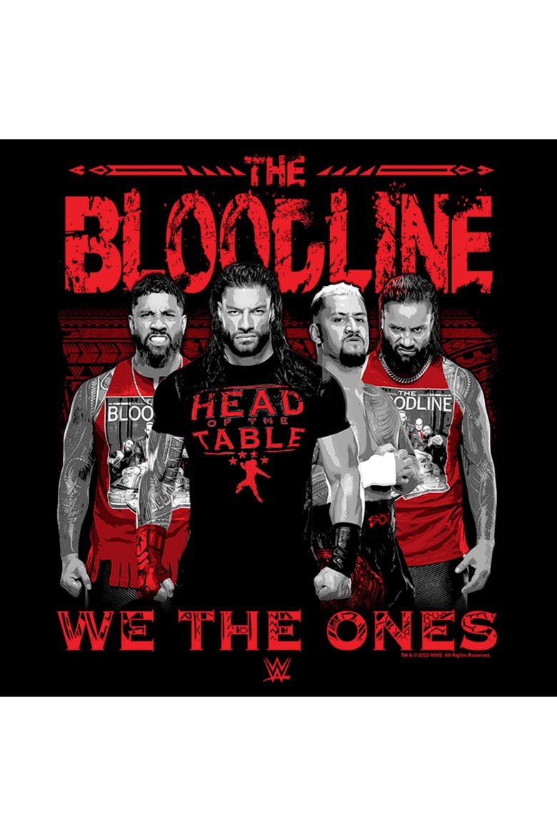 Boys WWE We The Ones Bloodline T Shirt, Alternate, color, Black