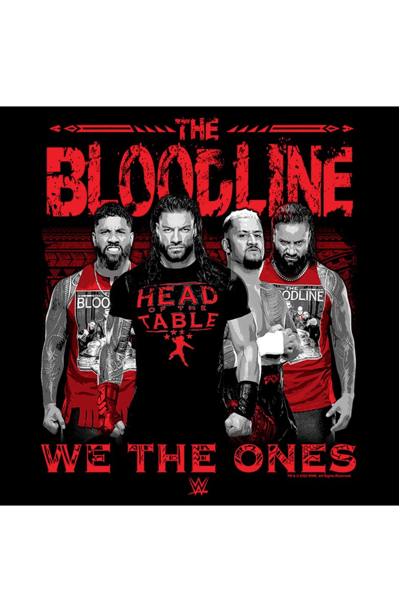 WWE Boy's WWE We The Ones Bloodline Graphic T-Shirt, Alternate, color, Black