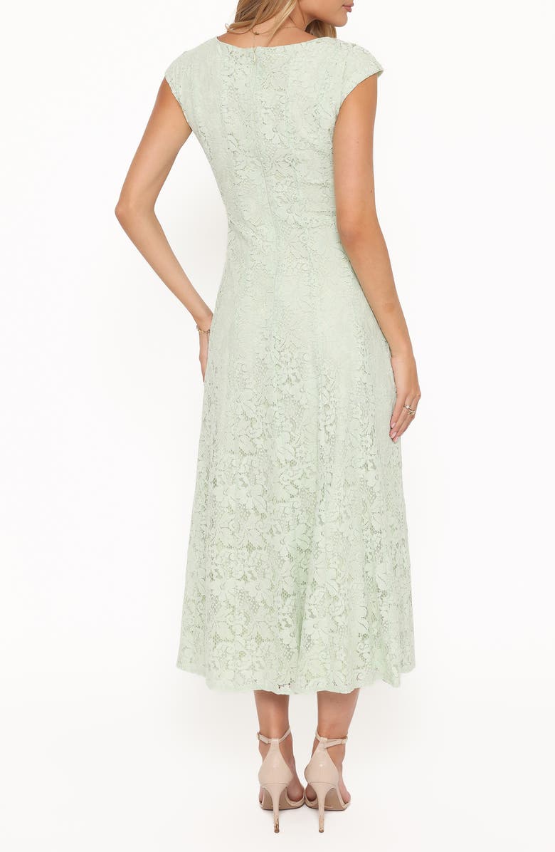 Petal & Pup Mapleton Embroidered Lace Midi Dress, Alternate, color, Sage Green Lace